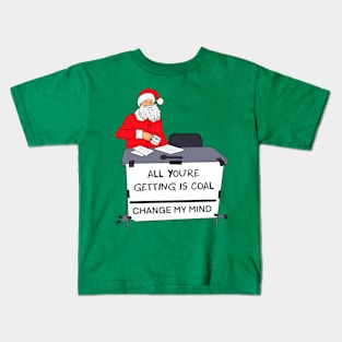 On Santa's Naughty List Kids T-Shirt